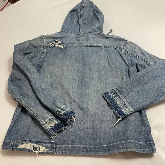 Ralph Lauren Polo Jeans Co RL67 Denim Pullover Jacket Patchwork Size Medium - Picture 10 of 11